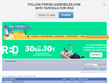 Tablet Screenshot of forum.lesmobiles.com
